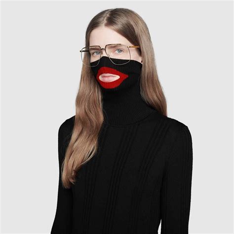 balaclava gucci price|guccis balaclava knit top.